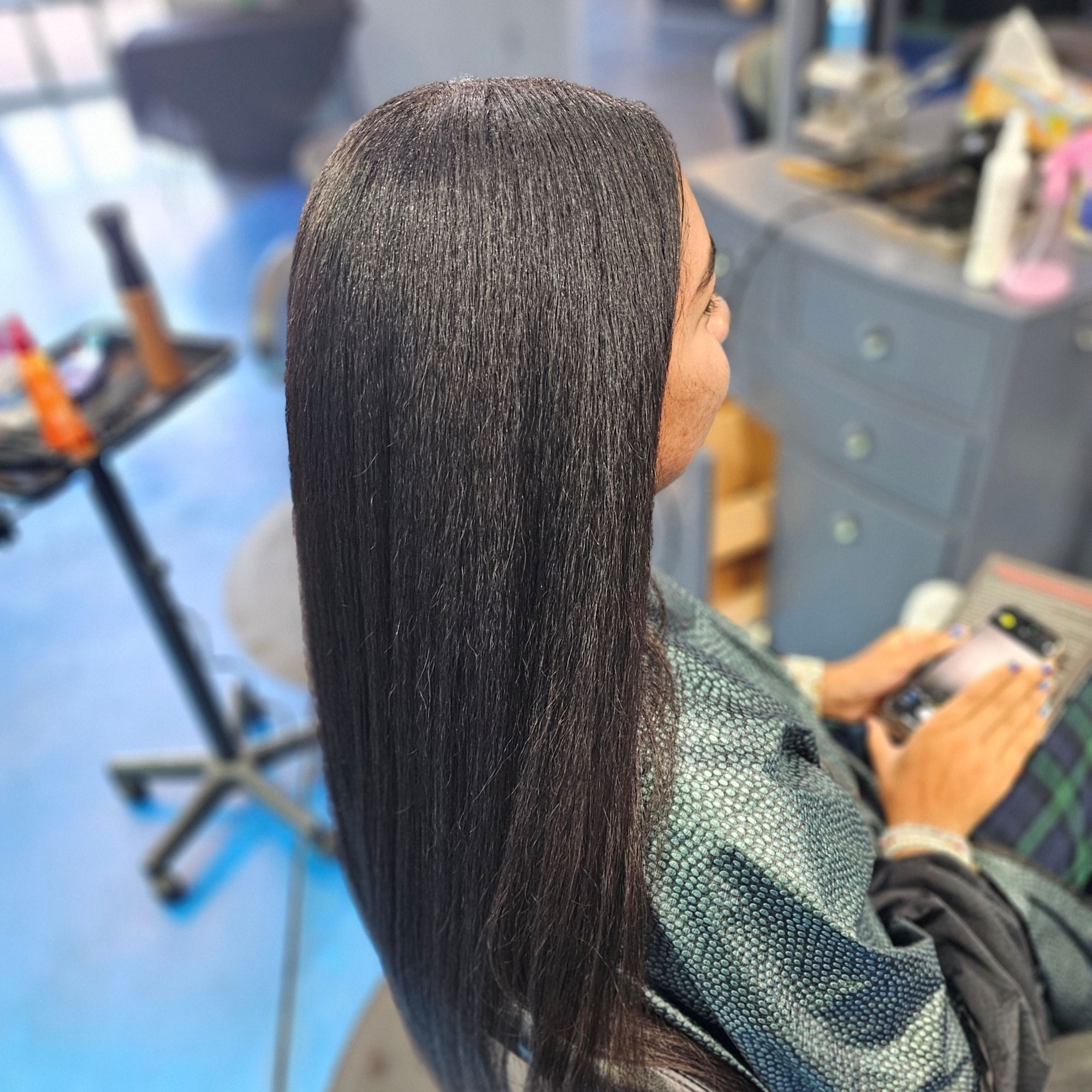 Silk Press at Lovingit Salon in Lake Villa, IL