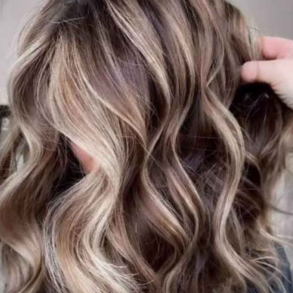 Partial Highlight And Blow Dry at Halo Hair Studio in Parkton, MD
