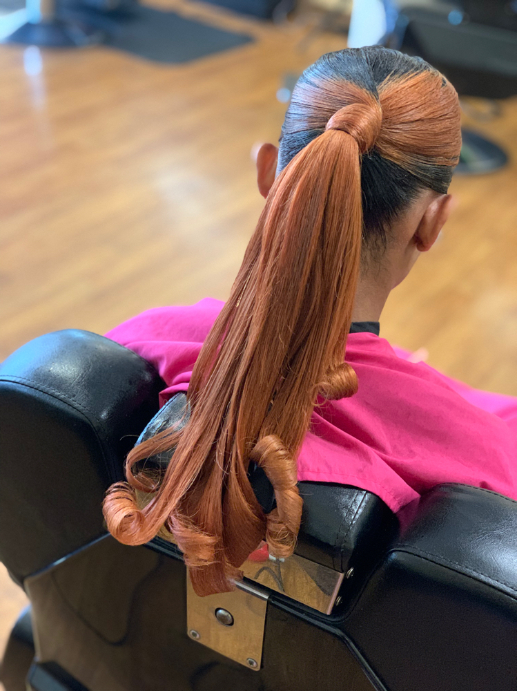 Ponytail With Added Hair