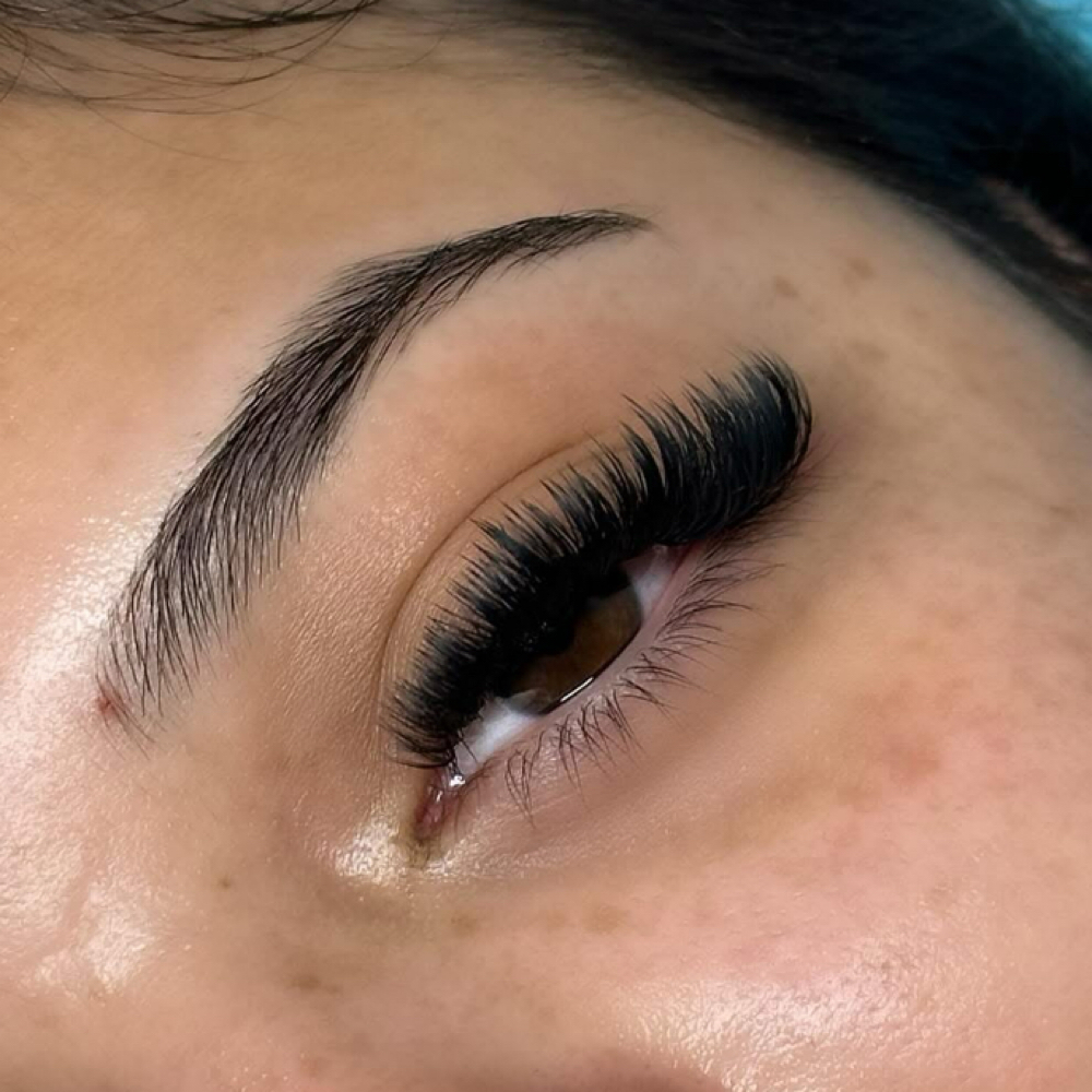 Custom Volume Full set at eyelovelashstudio in San Antonio, TX