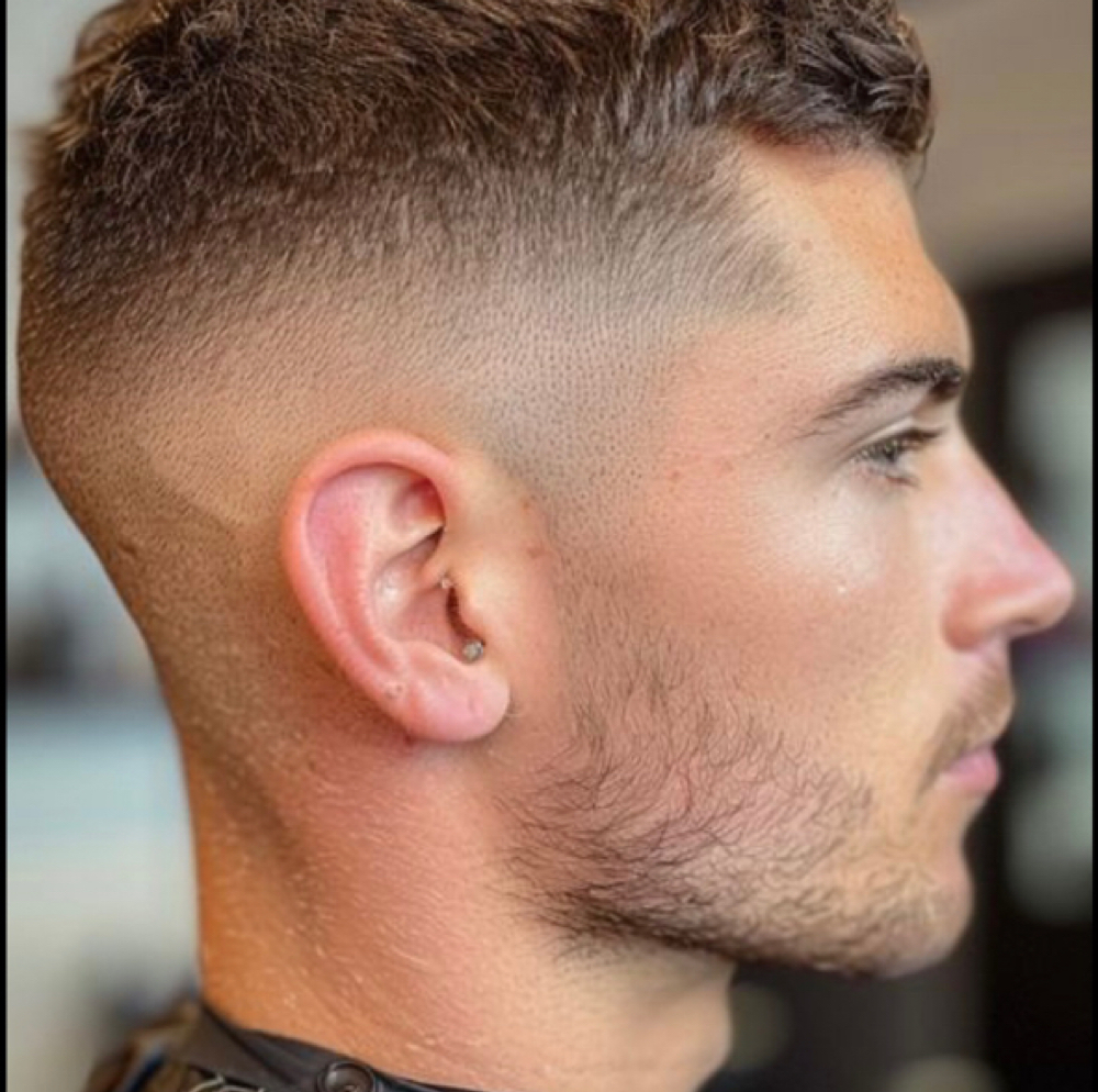 Bald Fade at Courtney Marit in Canton, IL