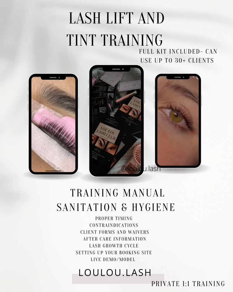Lash Lift And Tint Training
