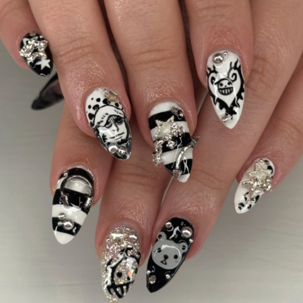 Gel X Fill w/ Tier 4 Nail Art at NailsWithLuv in Spring Hill, FL