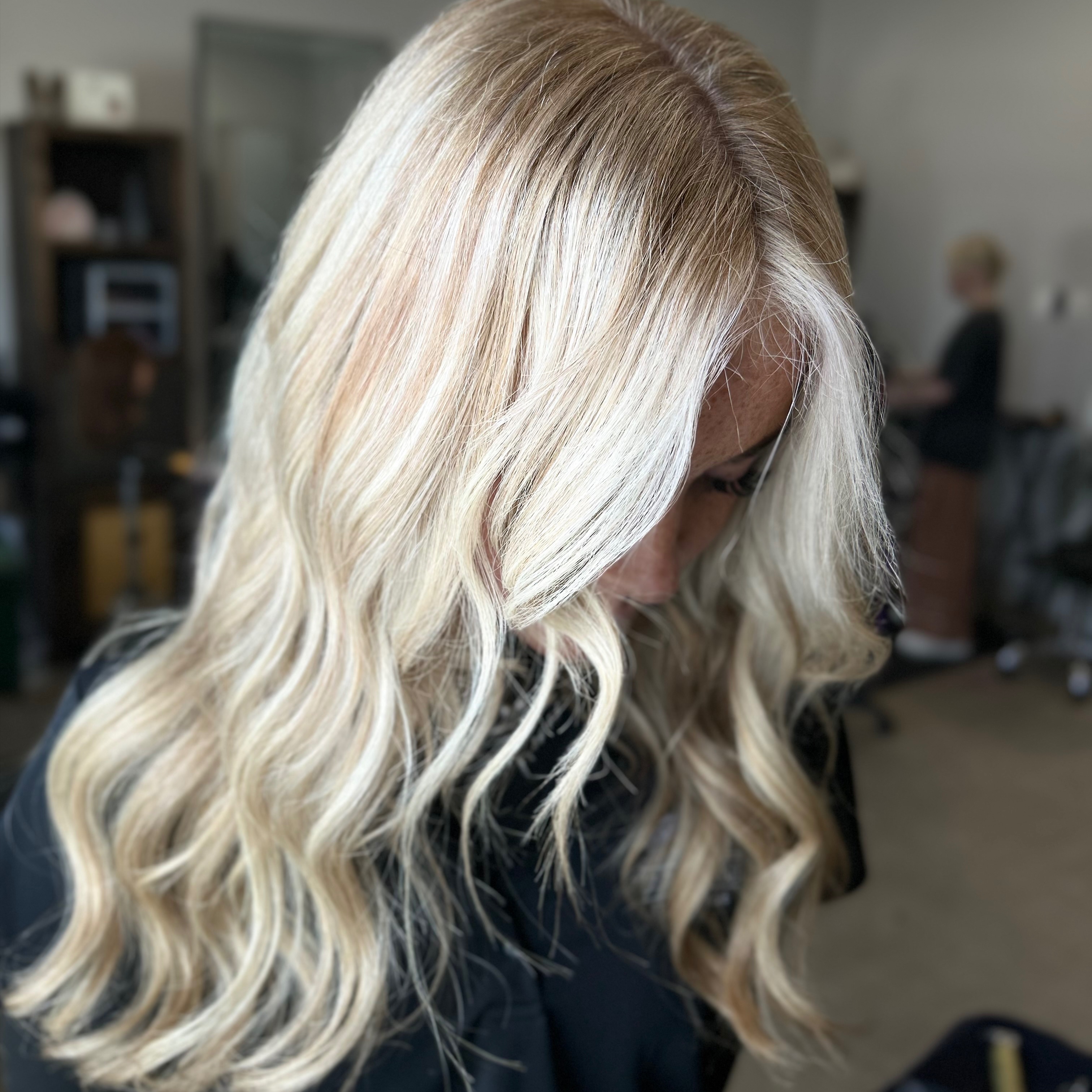 The Full Blonde β¨ at The Hair Lounge in hurst, TX
