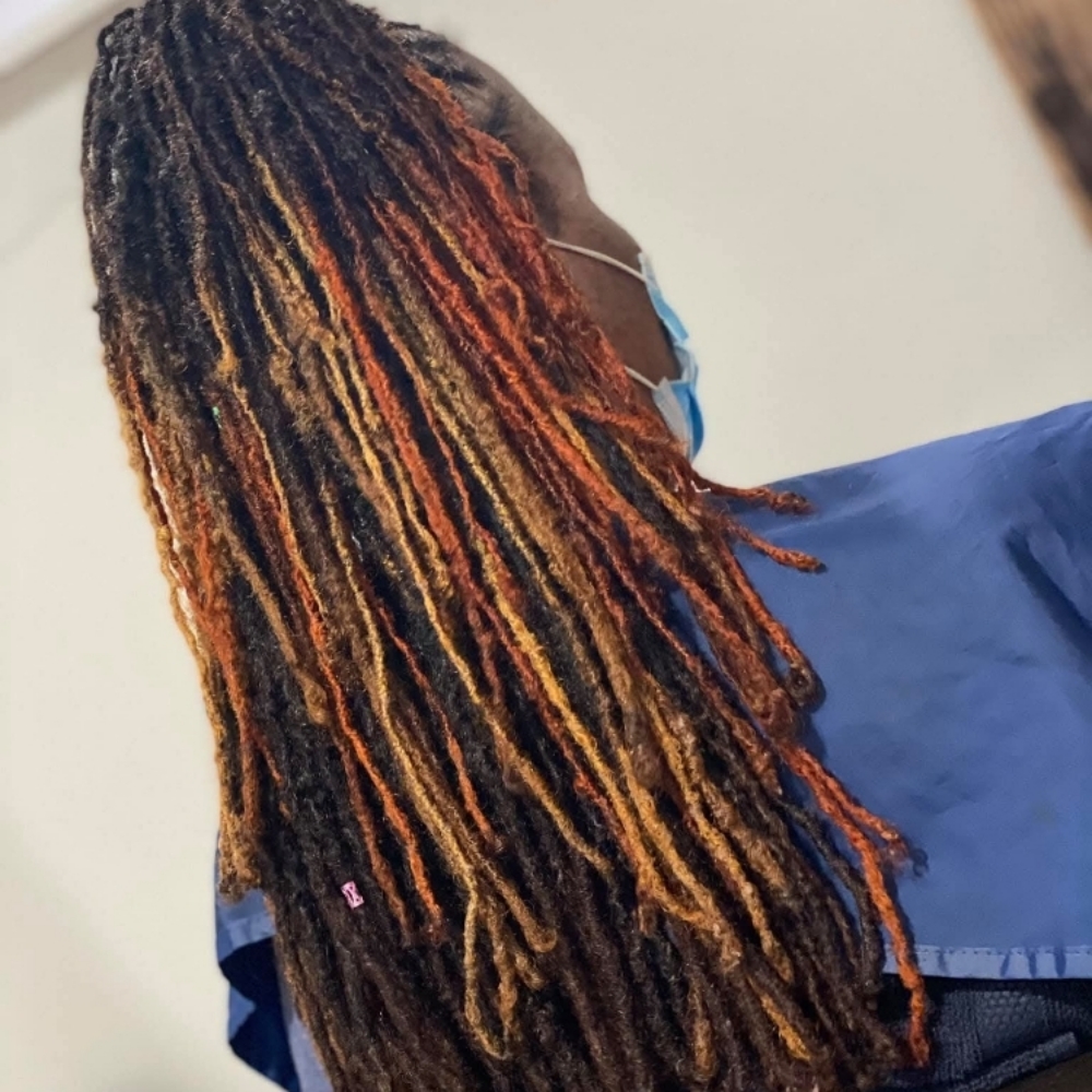 Loc Coloring W/ Style at Billion Hairs Salon in Kansas City, KS