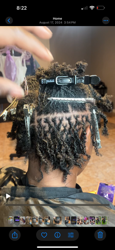 Micro Loc Retie at Mochas Lux Locs in Hinesville, GA