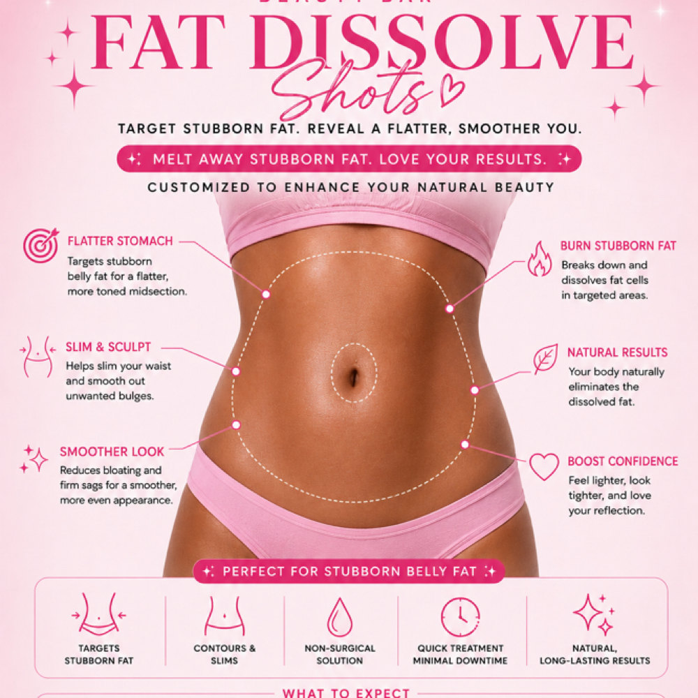 Liquid Lipo Fat Dissolve 7 vials at Nubian Beauty Bar in APOPKA, FL
