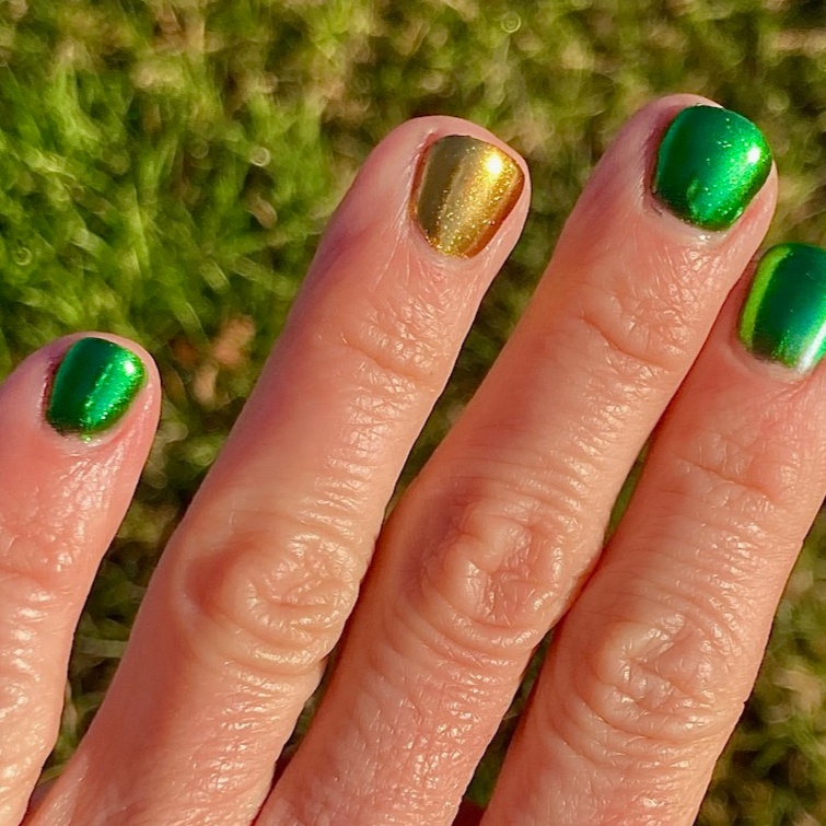 Chrome on Gel at Kris Nye's Nails in Milton-Freewater, OR