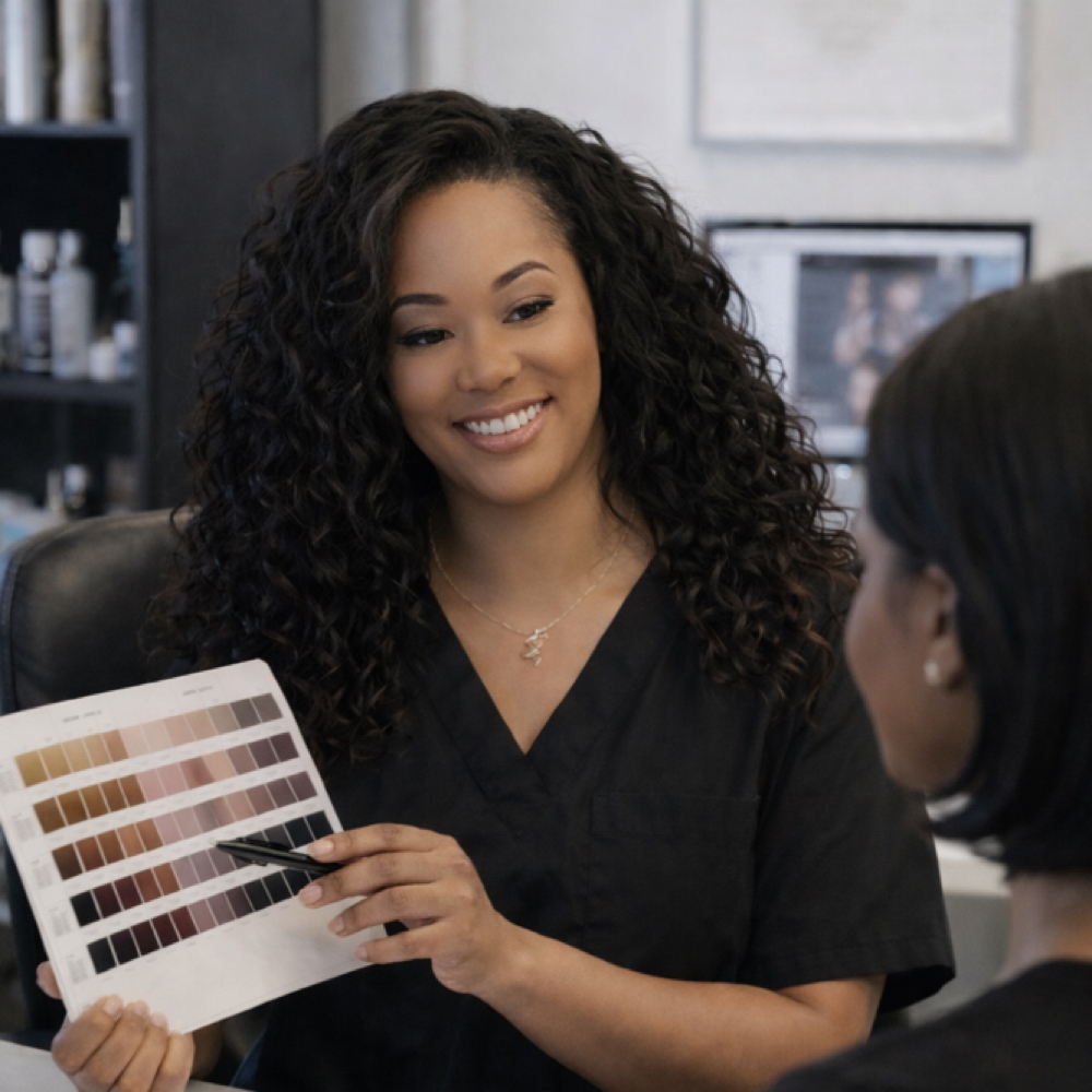 New Client Consultation at Crochet Braid Studio in Snellville, GA