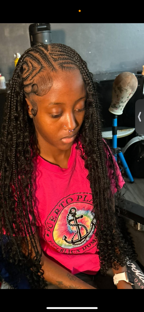 Half Scalp Braids / Knotless at Hairaffectbyliyah in Temple Terrace, FL