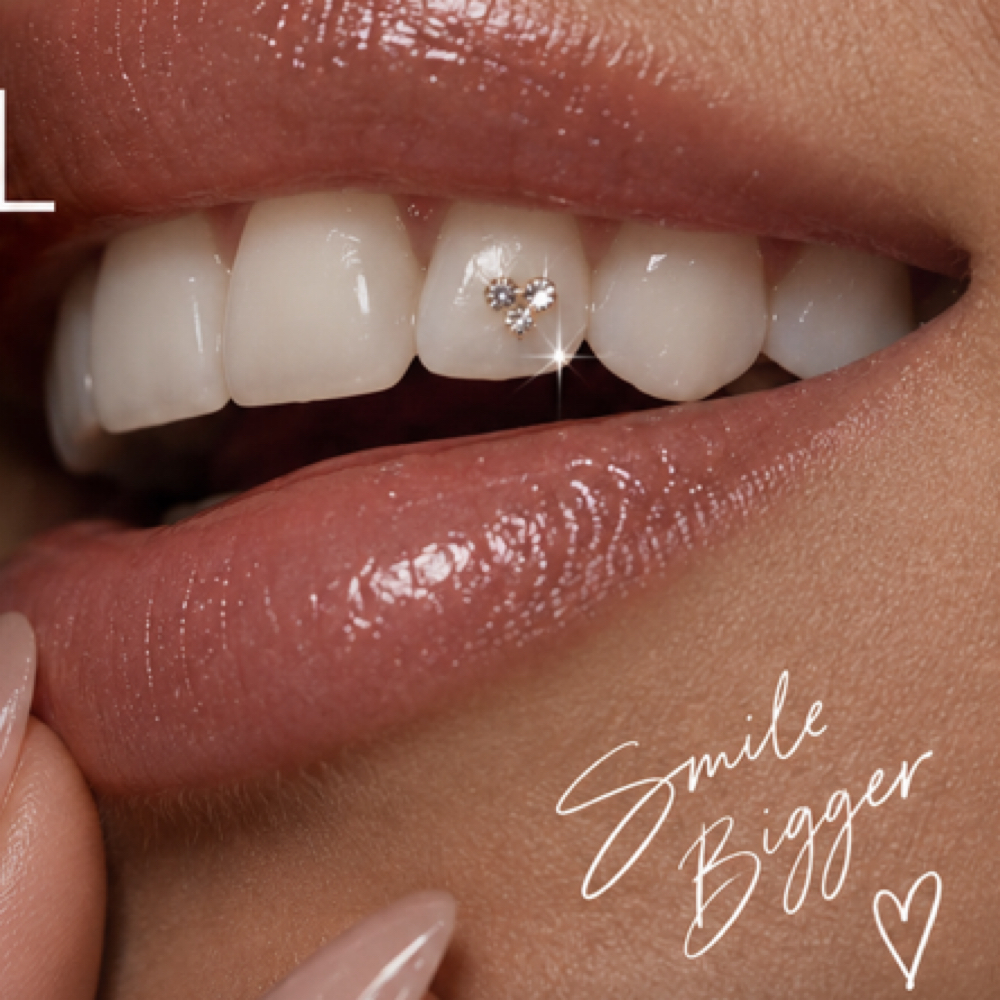 Premium Crystal Tooth Gem at NailzByVee in Sherman Oaks, CA