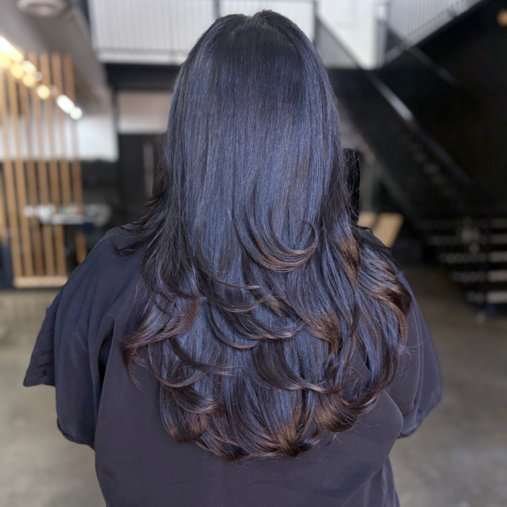 Womens Haircut at Valorelle Beauty Co in Arlington, TX
