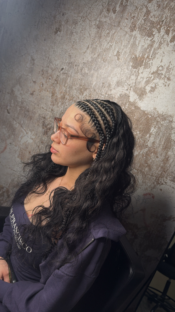 2-8 Braids On Top /Half Quick Weave at Faith TheBraider in Milwaukee, WI