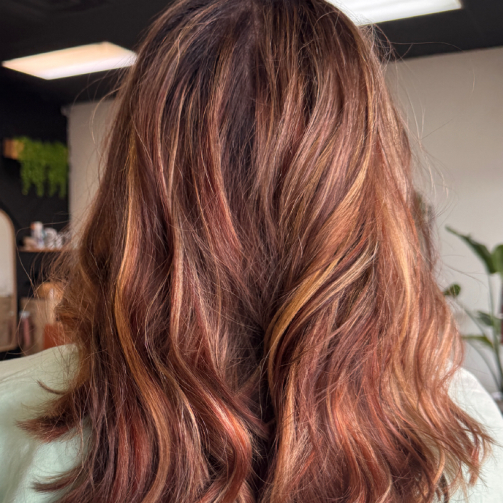 Partial Highlight with Root Touchup at Lauren Melchior Hair in Lambertville, MI