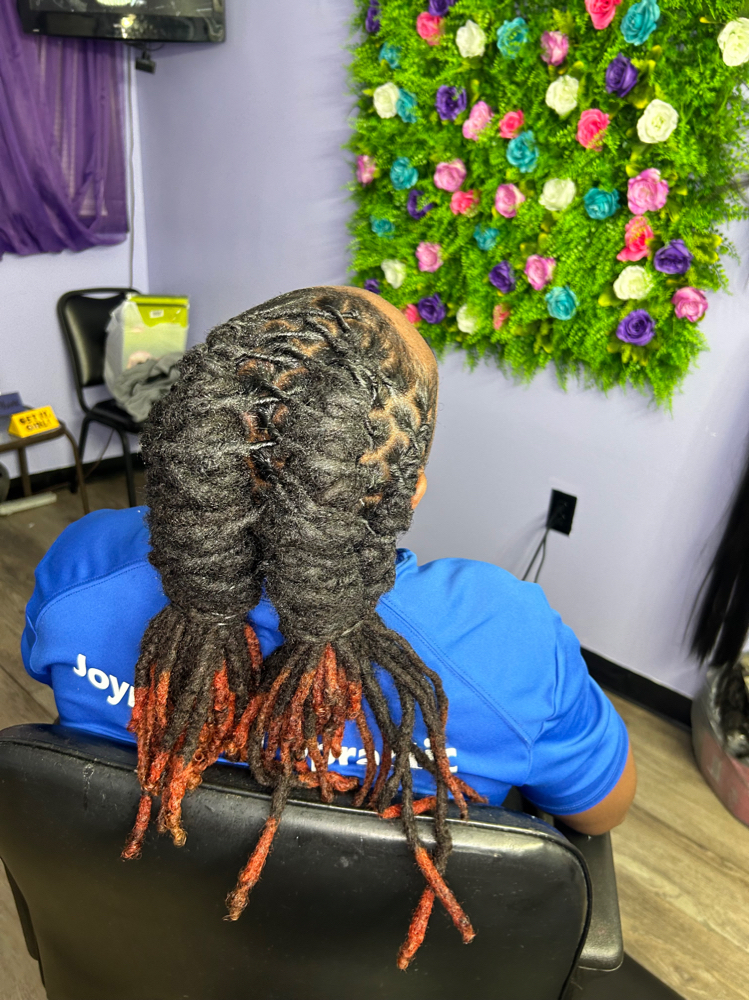 Wash/Retwist/style*down back to mid