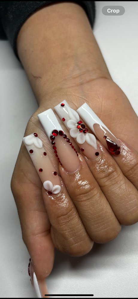 3D Flowers/Nail Art at Janeli’s Nailz in Streamwood, IL