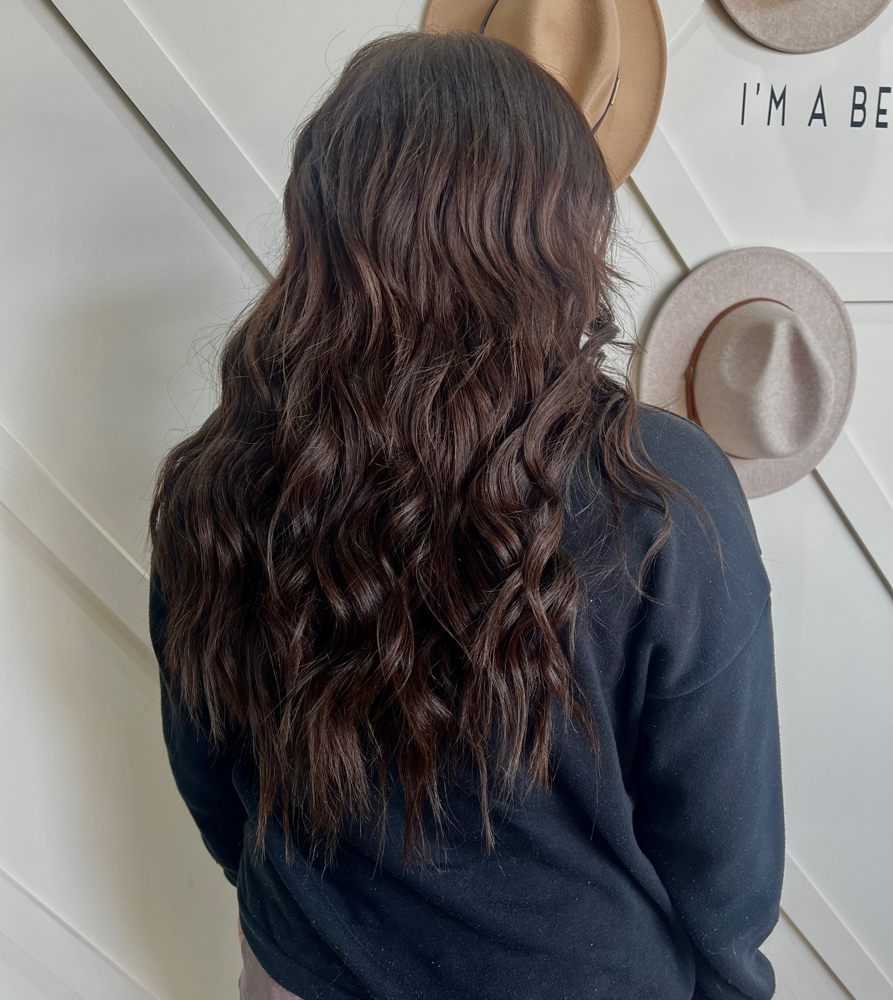 hair extension install 3 rows