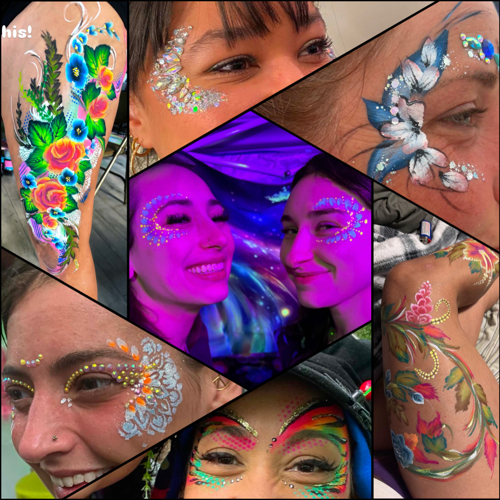 Body Painting With Stephanie at Trippy Looks By Lia & Laney in Thornville, OH
