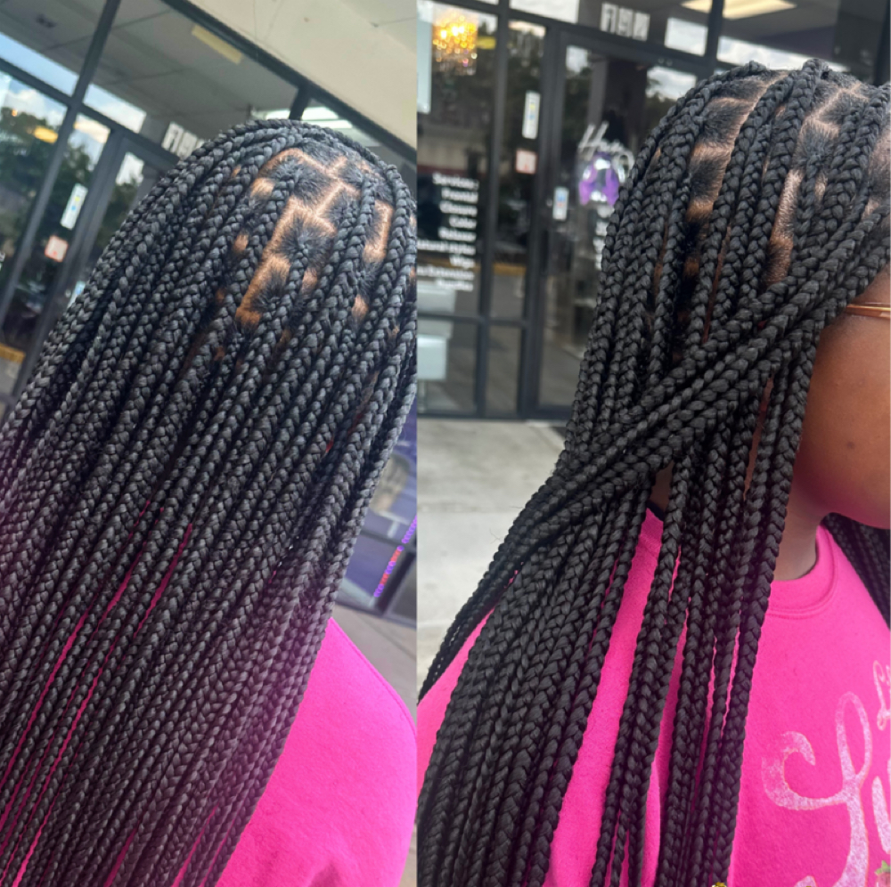 Medium Knotless Box Braids at Crowned By V in Chesapeake, VA