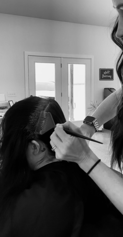 Root Retouch With Haircut