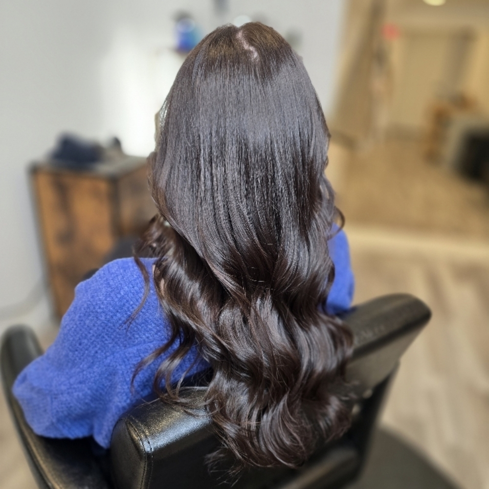 Root Color & Blowdry at Clean Beauty Lab in Newport, RI