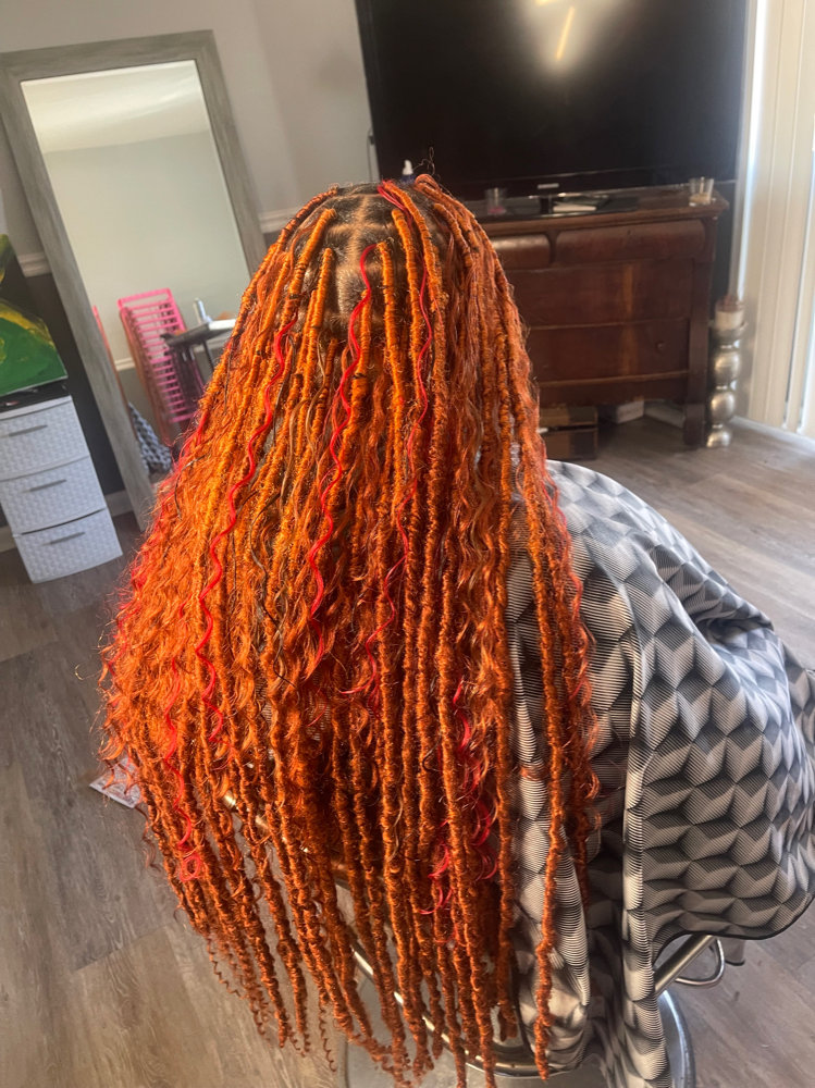 Destressed Boho Locs W/ Curls