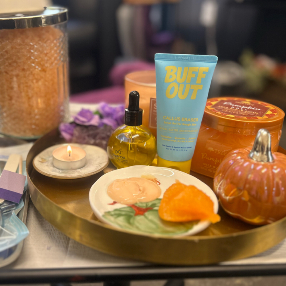 Pumpkin Lux Pedicure at The Polish Suite in Castro Valley, CA