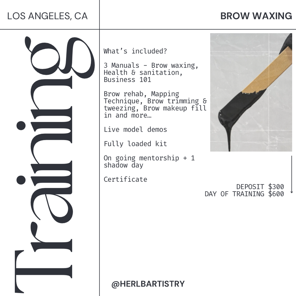Brow Wax Training