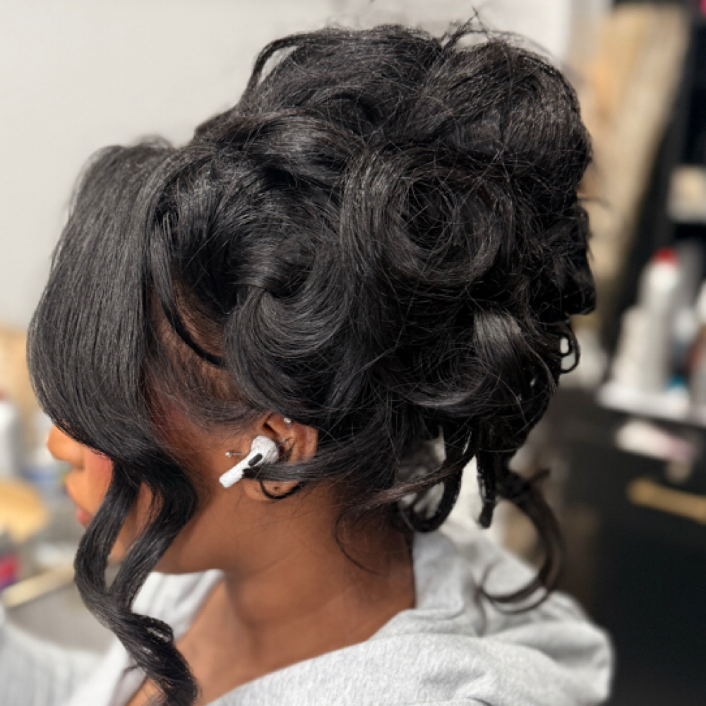 Formal  Up Do at Hair by Naeemah Johnson in Philadelphia, PA