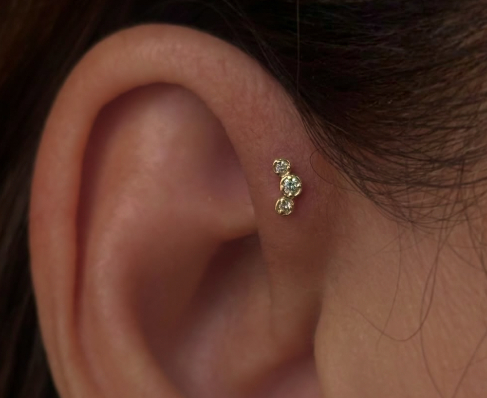 Single Forward Helix Piercing at Piercing Poli’s in El Paso, TX