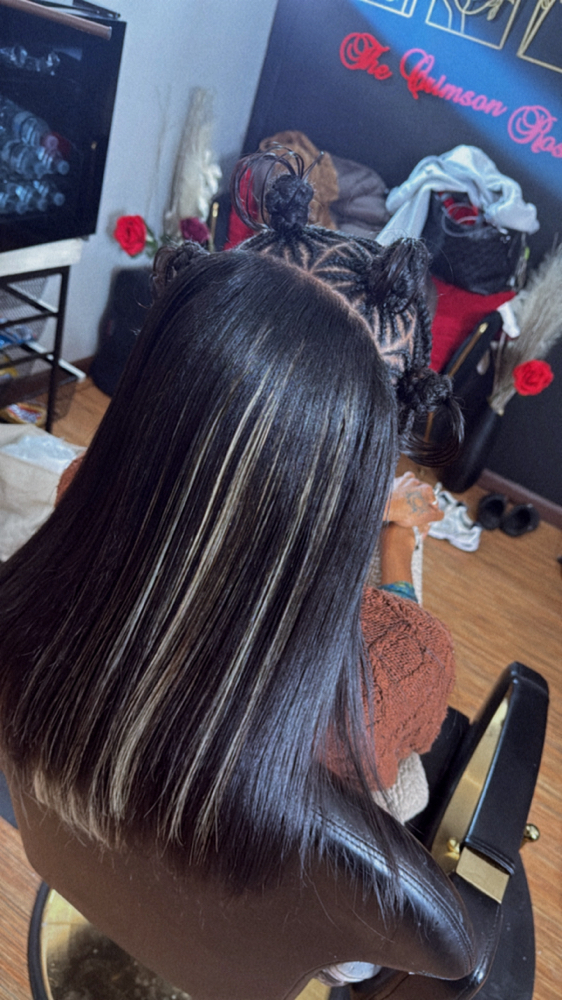 Half Braids/Half Quickweave