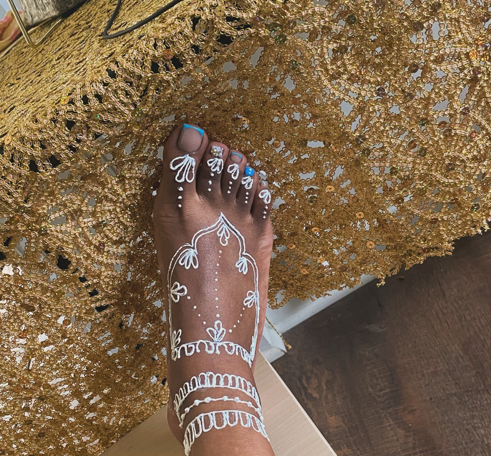 Foot Henna Design