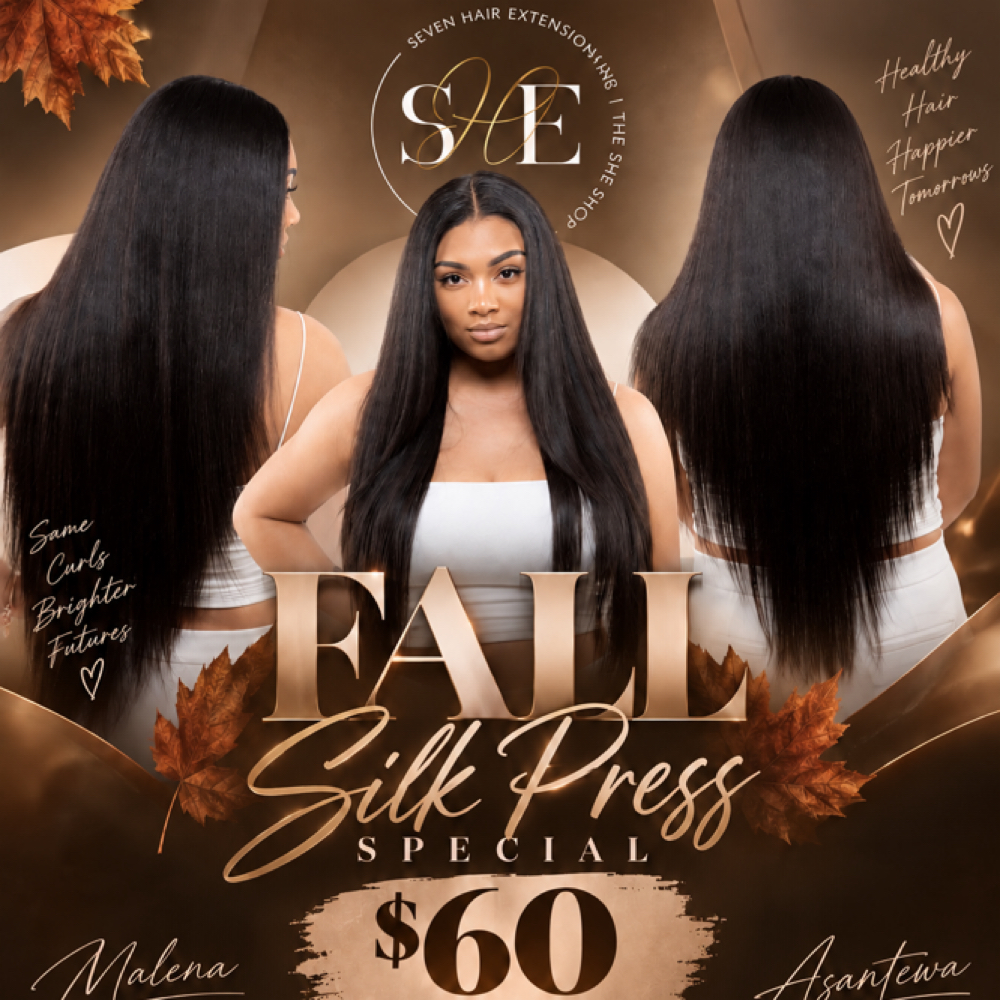 Fall Silk Press Special at SHE Shop Co. in Lansing, MI