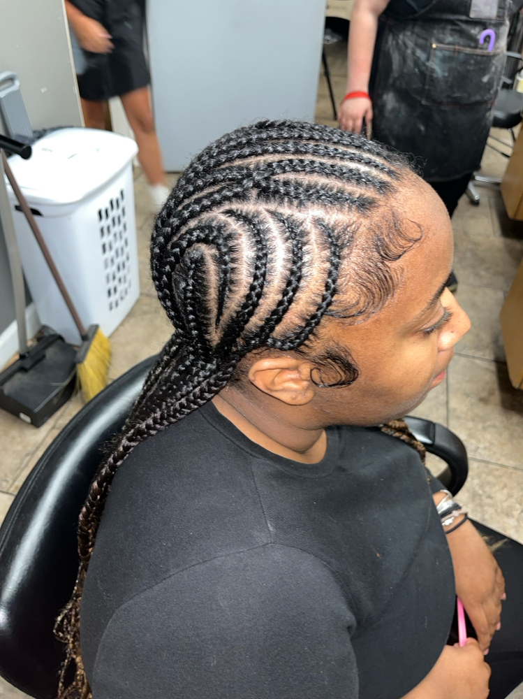 12-16 Feed In Stitch Braids at Eryka’s Hair Couture in Midlothian, IL