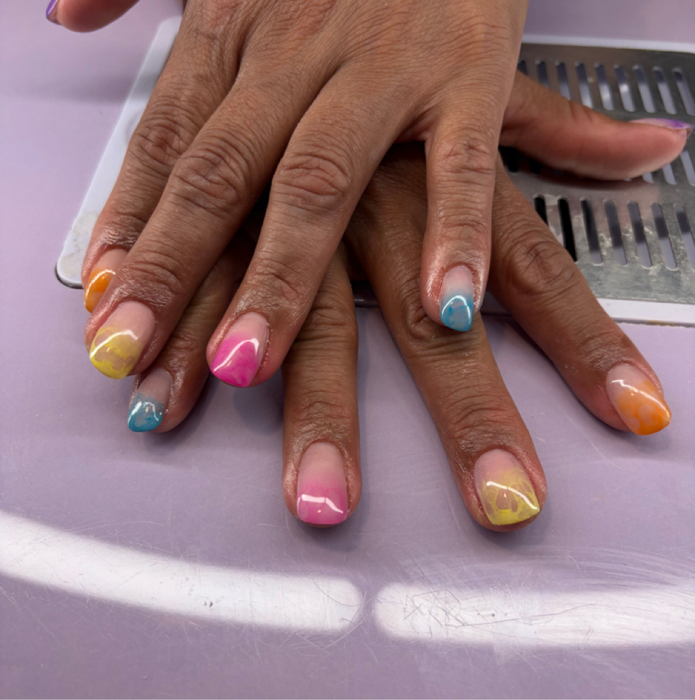 Acrylic Overlay at Blood Sweat & Shears in Fernley, NV
