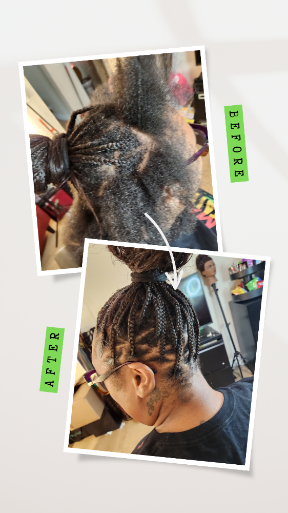 Knotless Touch Up