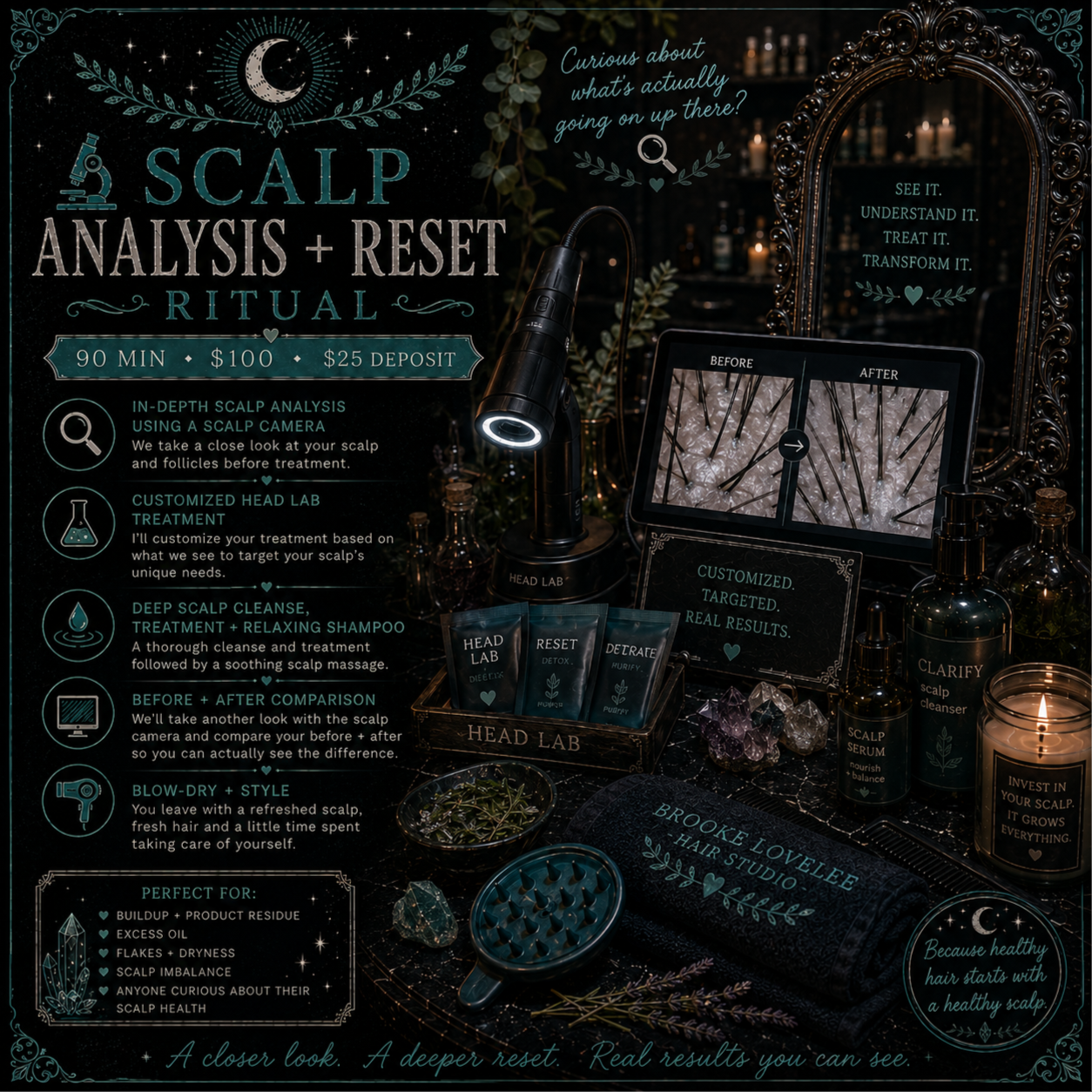 🔬 Scalp Analysis + Reset Ritual at Brooke Lovelee Hair Studio in Northwood, OH