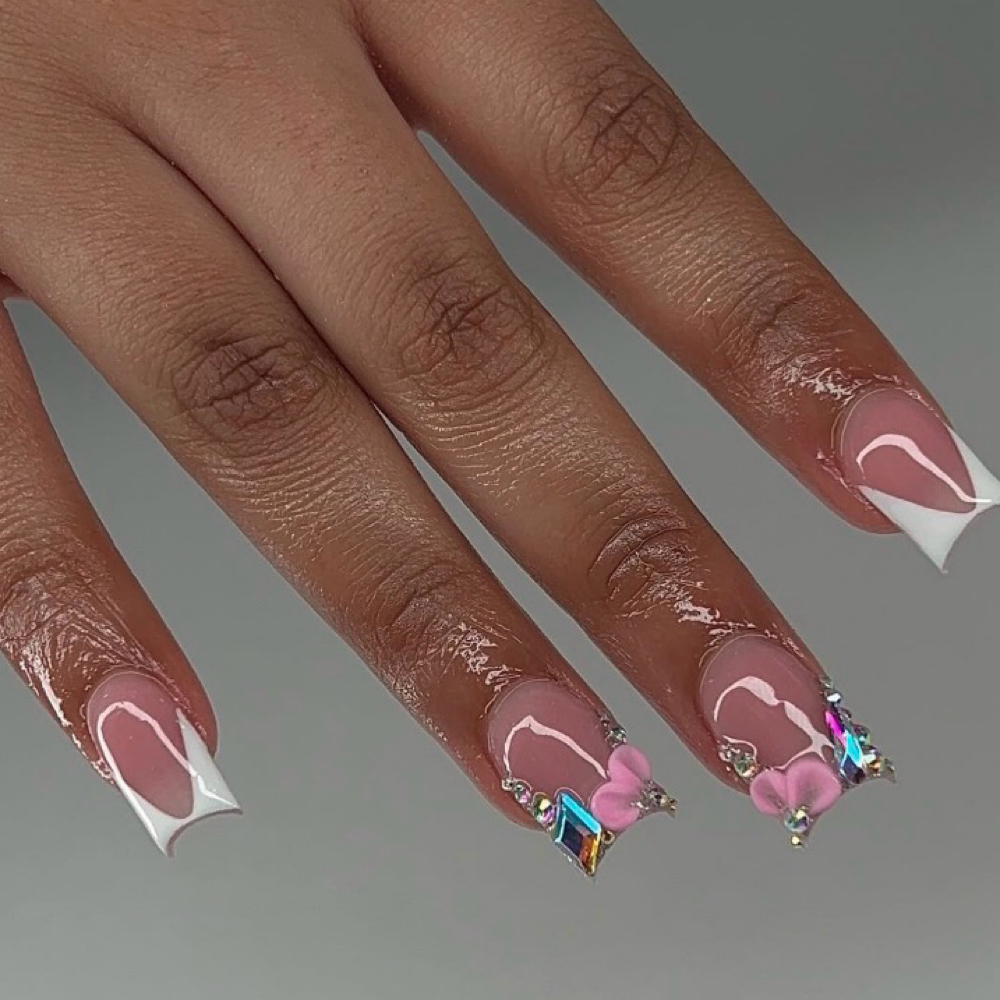 Fun Stuff/ Art/ Bling Nail Decor at French Nails & Cocktails by Princess Bling Nail Studio in Dallas, TX