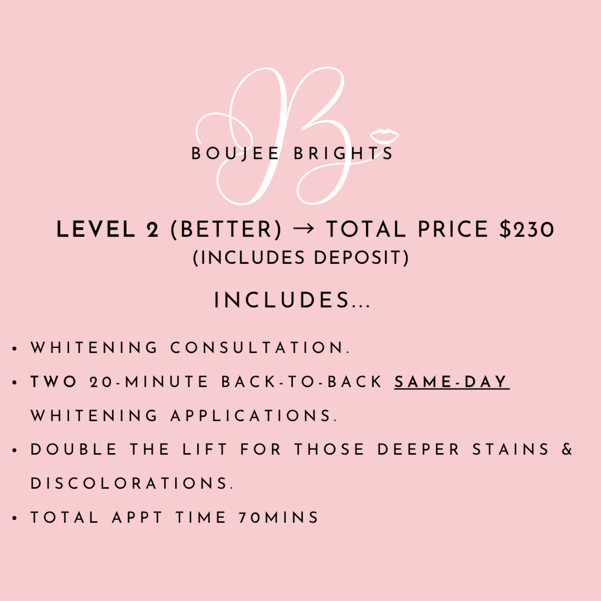Level 2 Teeth Whitening (Better) at Boujee Brights Professional Teeth Whitening in Raleigh, NC