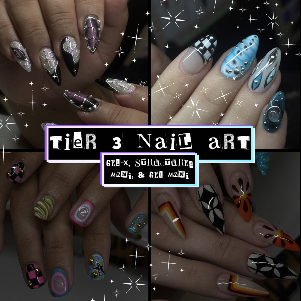 TIER 3 NAIL ART + SET at Klawed By Cookie in Fullerton, CA