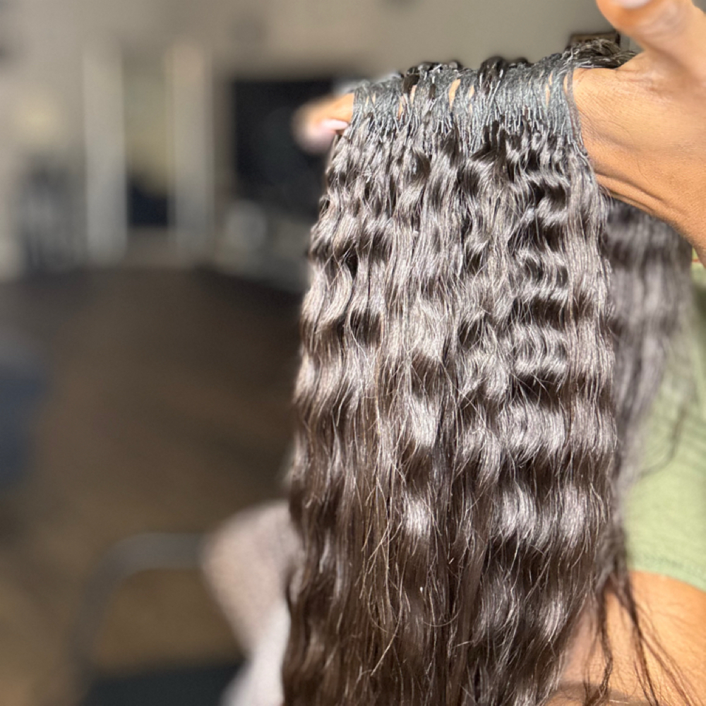 Feather crochet 100% Human Hair at Exclusive Braiding in Sherwood, AR