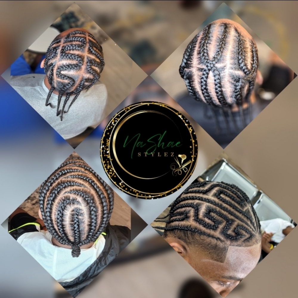 Scalp Braids for Men at NaShae Stylez in Pensacola, FL