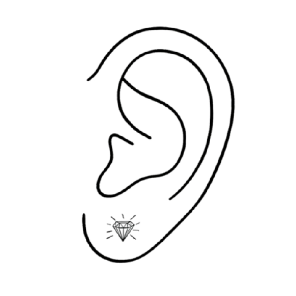 LOBE PIERCING (Single) at Golden Hour Cosmetic Tattoo & Piercing in Melbourne, FL