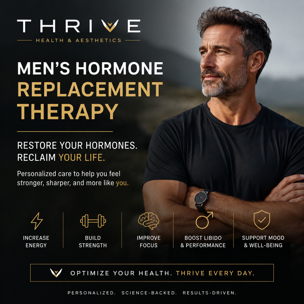 Men's Hormone Health Consultation at Thrive Health & Aesthetics in 812.495.0099, IN
