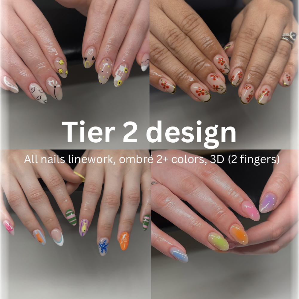 Tier 2 Design at Nails By Natalie K in Romeoville, IL