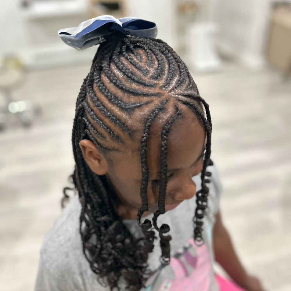 Kids Fulani Braids at Yanique's Beauty Bar in Everett, MA