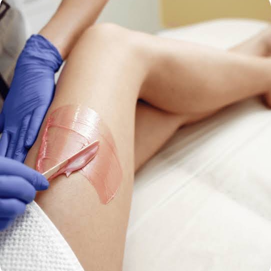 Full leg at Aura Aesthetics in Houston, TX