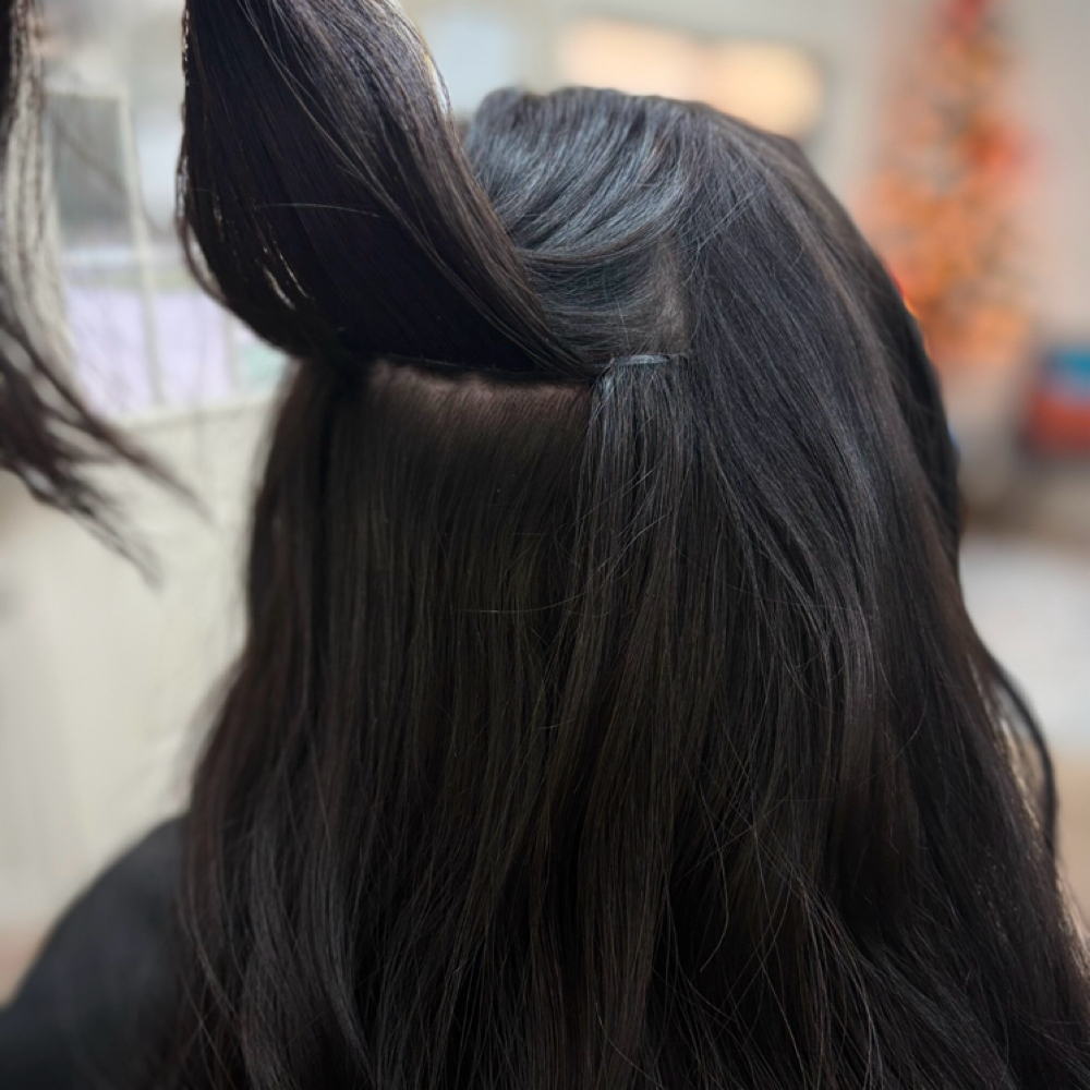 Extention Maintenance at Hair & Tans by Alyssa in Orange, TX