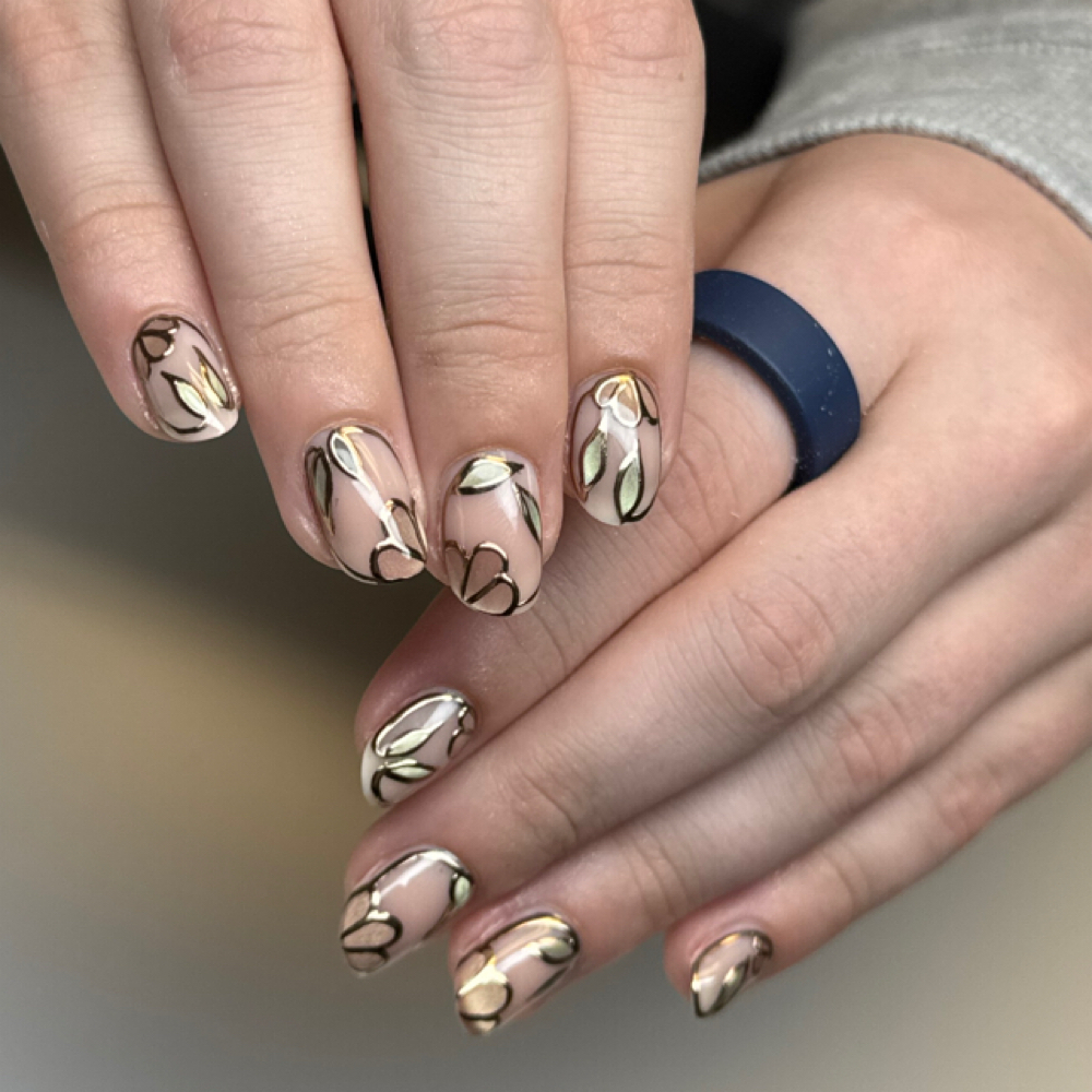 Structured Manicure at Sparked Nails in Longview, WA