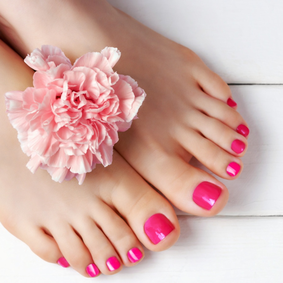 Gel Polish Pedicure at Ultra Visions Hair Salon in Etters, PA
